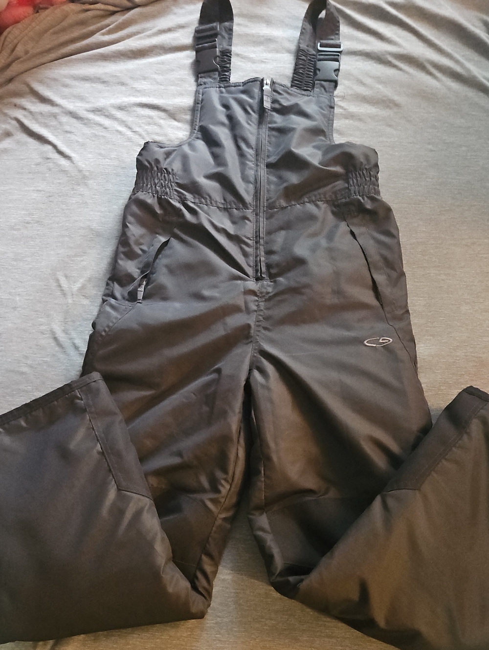 Champion Black Insulated Snow Bib Overalls